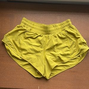 Lululemon Hottie Hot Shortie Short - Citron - Size 6